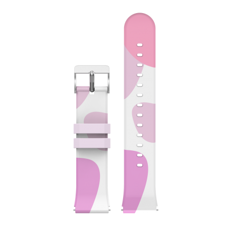 White/purple silicone strap...